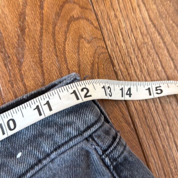 Abercrombie & Fitch the 90’s high rise skinny jeans black wash 25/0 - Picture 8 of 11